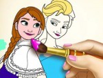 Elsa ve Anna Boyama Kitabı Oyna